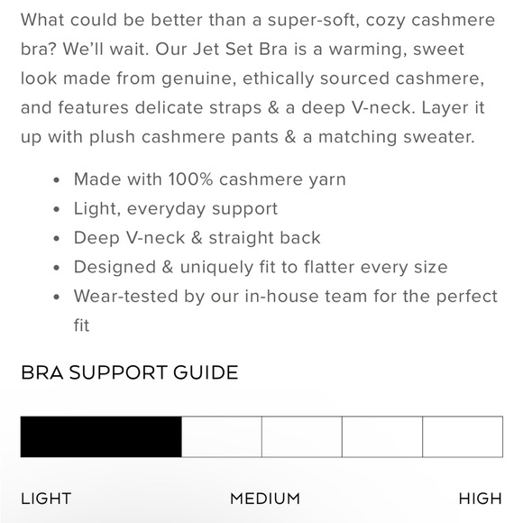 NWT Alo Yoga Cashmere Jet Set Bra, Size M - Picture 3 of 6